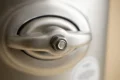 Närbild på hydrofor i rostfritt stål