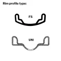 Ekersats NTS för Crescent 90mm nav/WO 1,20×19″ (215/225mm)