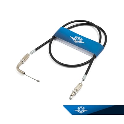 Gaswire NTS, svart för Zündapp 446/447/460 (Mikuni VM13)