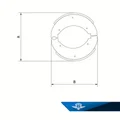 Bromsbackar Monark 90mm fullnav.
