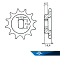 Framdrev Sachs, 50/3 LS. 13 kugg, kupat.