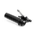 Gashandtag, svart/svart, med spak. Arm pressad aluminium med kula. Magura typ. NTS-270.2. Svart/KSZ2.
