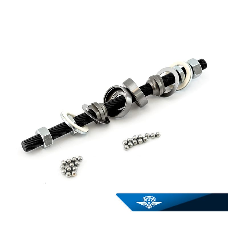 Reparationssats baknav, Union 100mm nav. Axel M12 x 215mm.