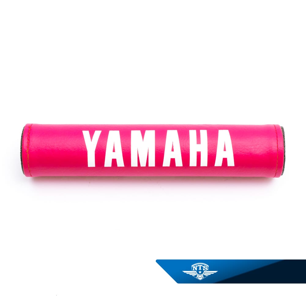 Styrskydd rosa/vitt. Yamaha DT50MX.