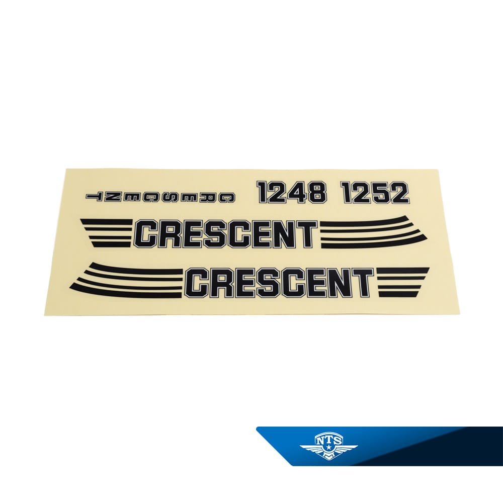 Dekalsats Monark & Crescent Compact. Svart/transparent.