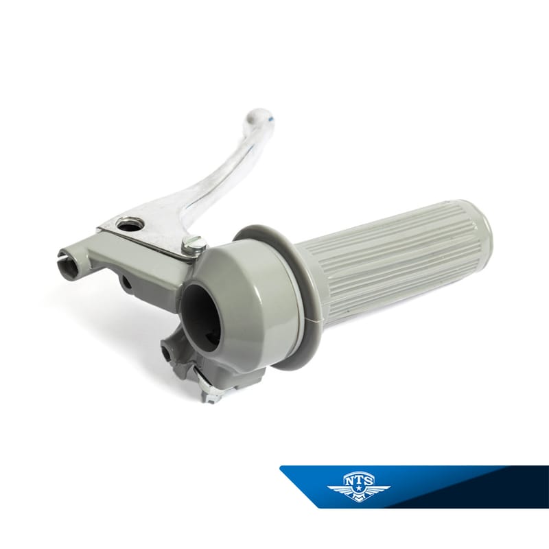 Gashandtag grå/grå. Arm massiv aluminium med kula. NTS-250.4, Grå/KS.