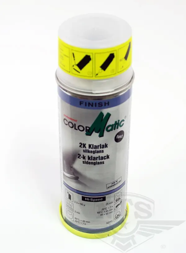 Klarlack 2-komponent, sidenmatt. 200ml.