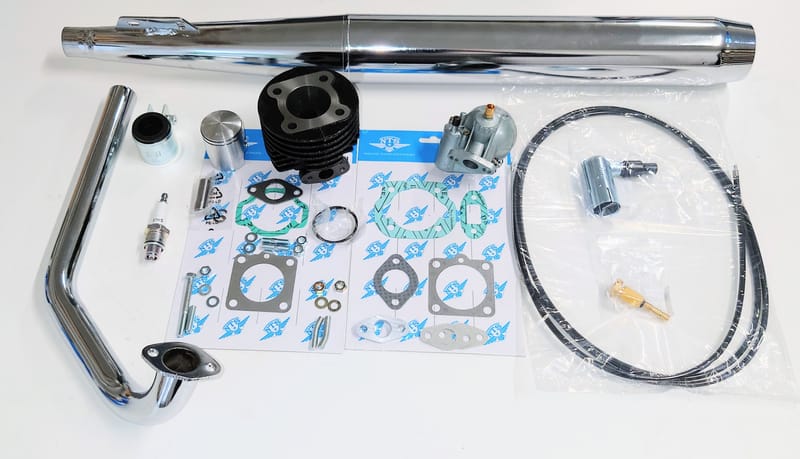 Trimkit Puch Florida, Mexico och Alabama. Oportad 60cc cylinder med 12mm kolvbult. NTS cylinder.