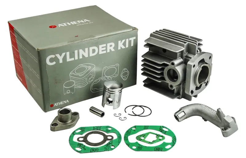 Cylinderkit Sachs 504 & 505, 50cc, ostrypt. Komplett med insugningsrör. Athena.