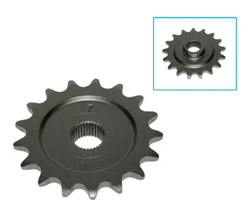 Framdrev Zundapp 4 & 5-växlad, 17 kugg. Stora splines.