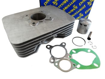 Cylinder Sachs RS 5/6V. 70cc, 48mm kolv med 12mm kolvbult. Parmakit.