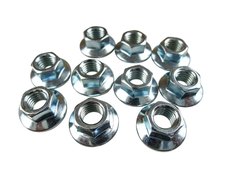 Flänsmutter M7, 10-pack.