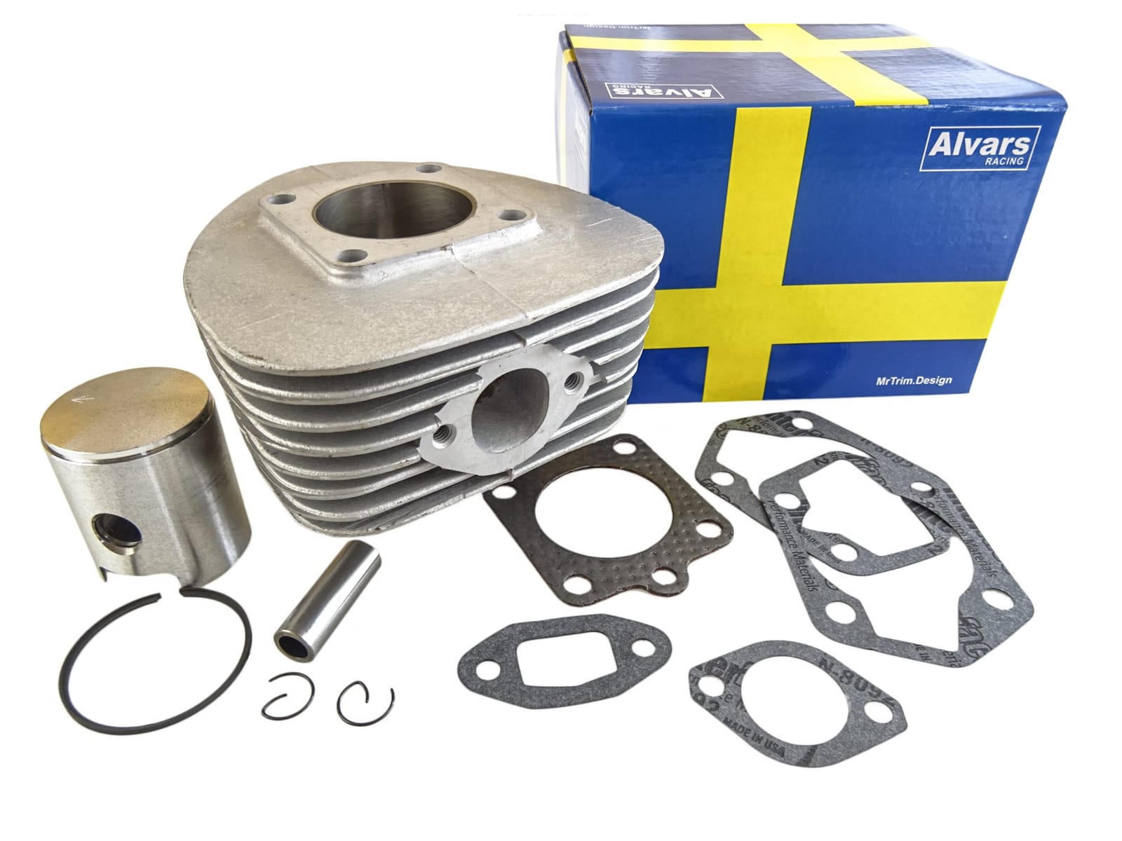 Zundapp Päroncylinder, 60cc, 42mm kolv. Nikasil, Alvars Racing.