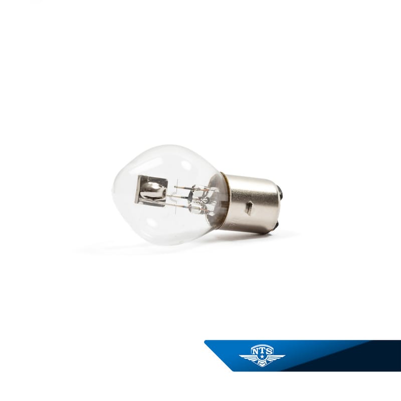 Glödlampa (BA20D) 6 volt, 15/15 watt, säljs styckvis.