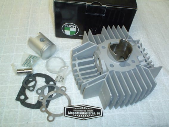 Cylinder Puch Monza m.fl. 40mm kolv, 60cc. Nikasil. Från NC Motorparts.
