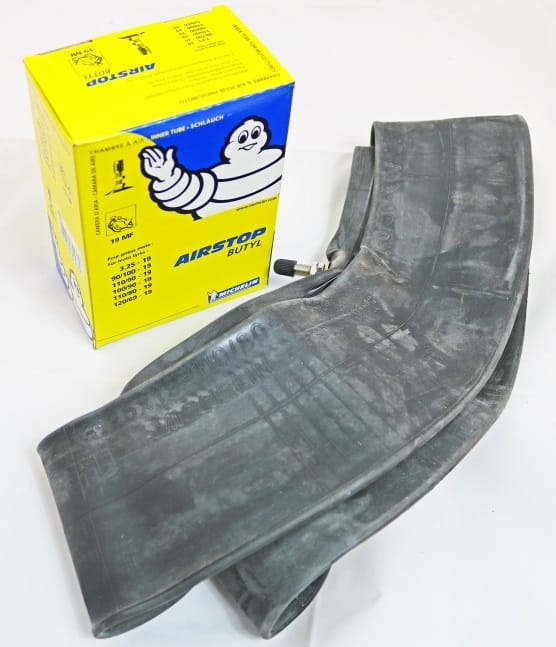 Innerslang Michelin. Rak ventil. 2,50-16, 2,75-16, 80/80-16 & 90/80-16.
