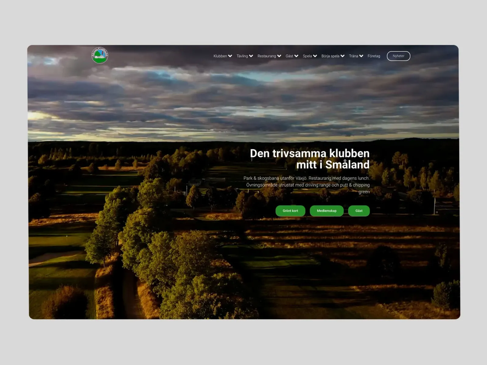 Ny hemsida till Alvesta Golfklubb