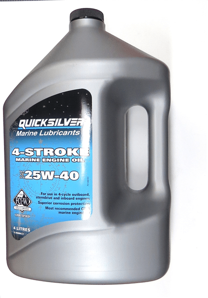 Quicksilver 4-taktsolja 25W-40 inombordare 4L