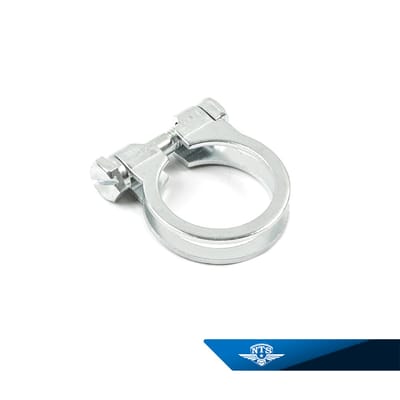 Avgasklammer vid cylinder, 28-30mm. Förstärkt modell.