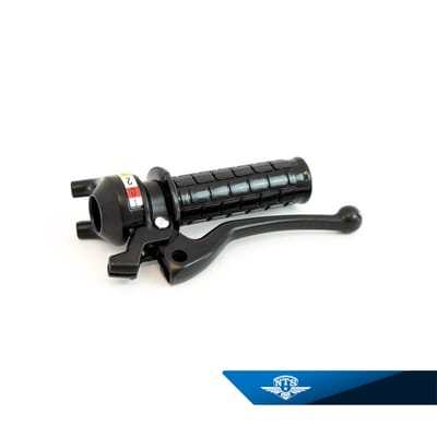 Växelhandtag 3-växlat, svart med svart handtagsarm.