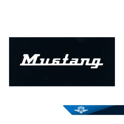 Schablon Mustang för att måla text på sadelklädsel / Dyna.