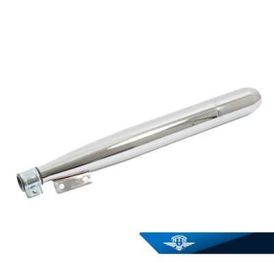 Ljuddämpare Puch, 28mm inklusive främre avgasklammer.