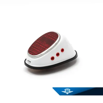 Baklyse Monark & Crescent, samt universal, vit.