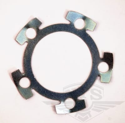 Säkringsplåt / låsbleck, bakdrev Puch.