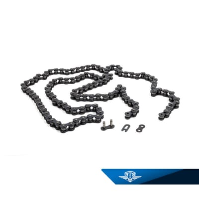 Kedja 415E, 120 länkar. Smalare kedja, för modeller med helkapslat kedjeskydd.