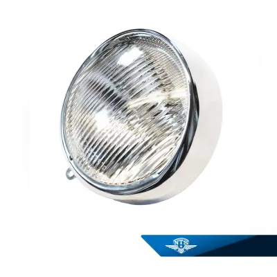 Lyktinsats 100mm, passar många Monark & Crescent mopeder, även vissa Mustang.