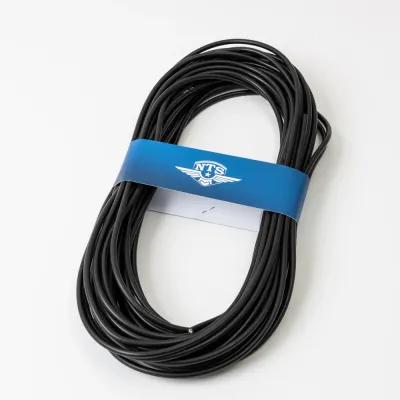 Tändkabel 5mm, 1 meter, svart.