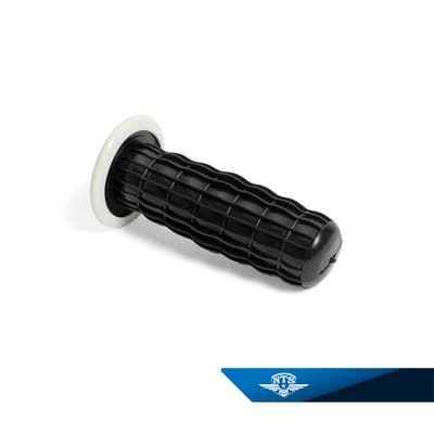 Plasthandtag majskolv, NTS-125/LSZ. Svart med vit fläns. 125mm, 23mm, säljs styckvis.