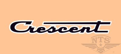 Bakskärmsdekal Crescent, 1961-65. Säljs styckvis.