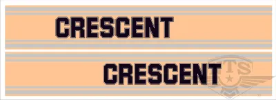 Tankdekalsats Monark & Crescent F50, F50GL, F50GLX.