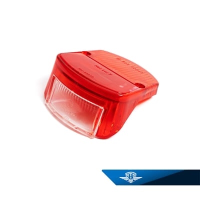 Baklyktsglas Zundapp KS50, 1962-76, rött & rött.