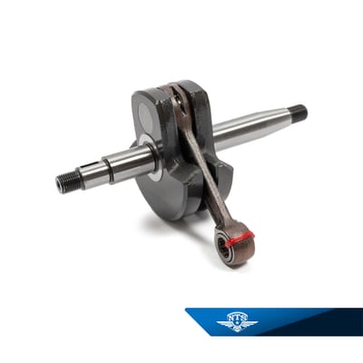 Vevaxel Husqvarna Flinta, med kuggtransmission.