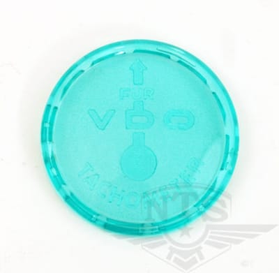 Täcklock till VDO hastighetsmätare, grönt.