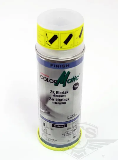 Klarlack 2-komponent, sidenmatt. 200ml.