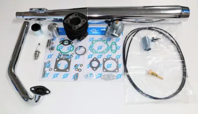 Trimkit Puch Florida, Mexico och Alabama. Portad 60cc cylinder med 12mm kolvbult. NTS cylinder.