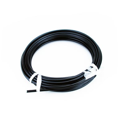 Wirehölje 6mm, 10 meter. Svart.