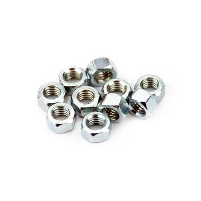 4-pack muttrar till Sachs cylinderfot, M6 med 9mm nyckelvidd.