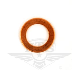 Kopparbricka, 10x16x1mm.