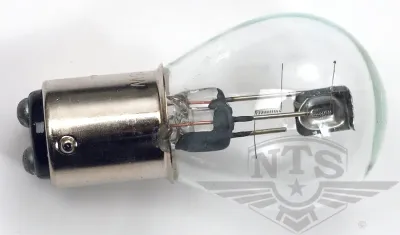 Glödlampa (BAX15D) 6 volt, 15/15 watt.