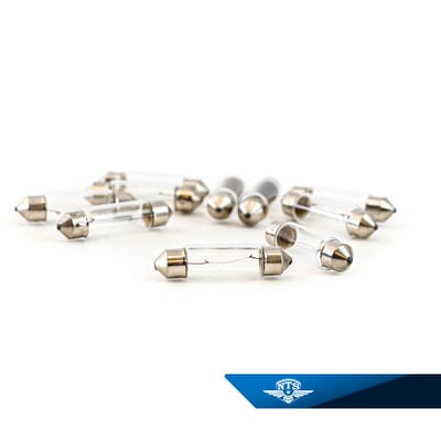 10-pack Glödlampa/Spollampa 6V 5W S8,5 - 40,5mm