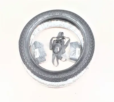 Däckpaket 2,50-15 F-899. (Landsvägsmönster) 4-lagers. Baffa.