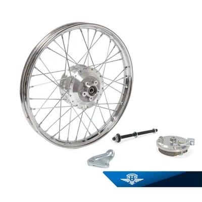 Bakhjul 2-växlad Monark & Crescent Compact, 15 tum. Även Flakmoped 1189/1199. Leleu 100mm nav.