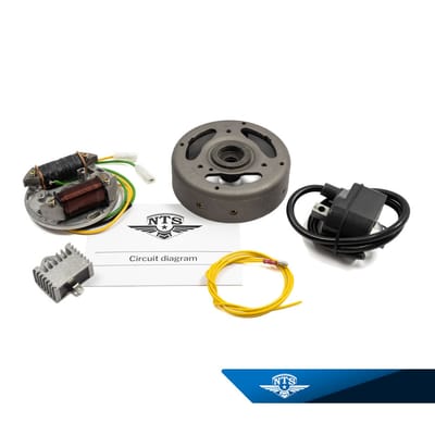 Brytarlöst tändsystem, 6 volt, 33 watt. Moturs. Puch, Sachs, Zundapp m.fl.