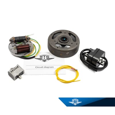 Brytarlöst tändsystem 6 volt, 33 watt. Medurs. Puch Maxi m.fl.