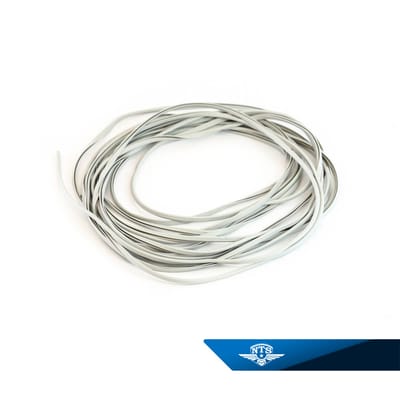 Gummilist ljusgrå, 2,5 meter.