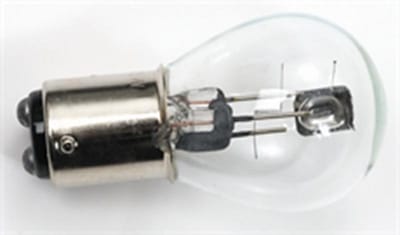 Glödlampa (BAX15D) 6 volt, 25/25 watt.